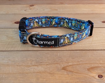 11"-21" Frog Dog Collar 1" Width, Pet Collar, Medium, Large, XL, Big Dog Collar, Stained Glass, Nature, Frog Glass