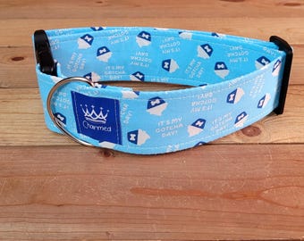14"-28" Birthday Dog Collar 2" Width, Pet Collar, Medium, Large, Small, XL Collar, Bark Day, Gotcha Day, Celebration Dog Collar