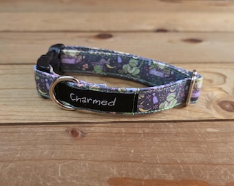 8"-18" Halloween Dog Collar 3/4" Width, Small, Medium, Halloween, Holiday Collar, Tricky or Treat, Spooky Dog, Ghost, Pumpkins, Boo