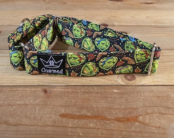 14"-27" Martingale Collar 1.5" Width, Pet Collar, Medium, Large, Big Dog Collar, Cartoon Martingale, Turtles, Ninja, 80's Throwback