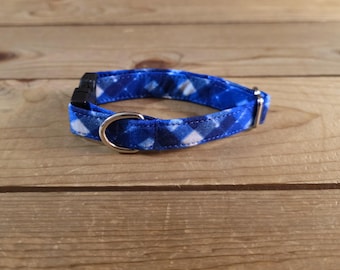 6"-12" Christmas Dog Collar 1/2" Width, Pet Collar, XS, Small, Cat, Dog Collar, Holiday Collar, Side Release Buckle, Santa, Lights, Tree