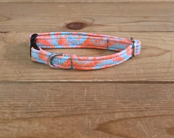 5.5"-10" Breakaway Collar 3/8" Width, Pet Collar, XS, Small, Cat, Tiny Collar, Kittens, Teacup, Breakaway Collar, Tie Dye Collar, Tie Dye