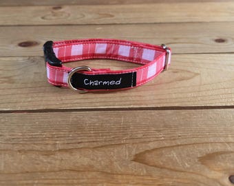 8"-16" Valentine's Day Collar 3/4" Width, Small, Medium, Holiday Collar, Love, Hearts, Woof You