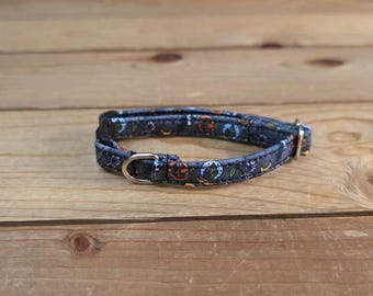 5.5"-10" Breakaway Collar 3/8" Width, Pet Collar, XS, Small, Cat, Tiny Collar, Kittens, Teacup, Breakaway Collar, Kitty, Halloween Collar