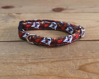 5.5"-10" Breakaway Collar 3/8" Width, Pet Collar, XS, Small, Cat, Tiny Collar, Kittens, Teacup, Breakaway Collar, Kitty, Fall, Autumn