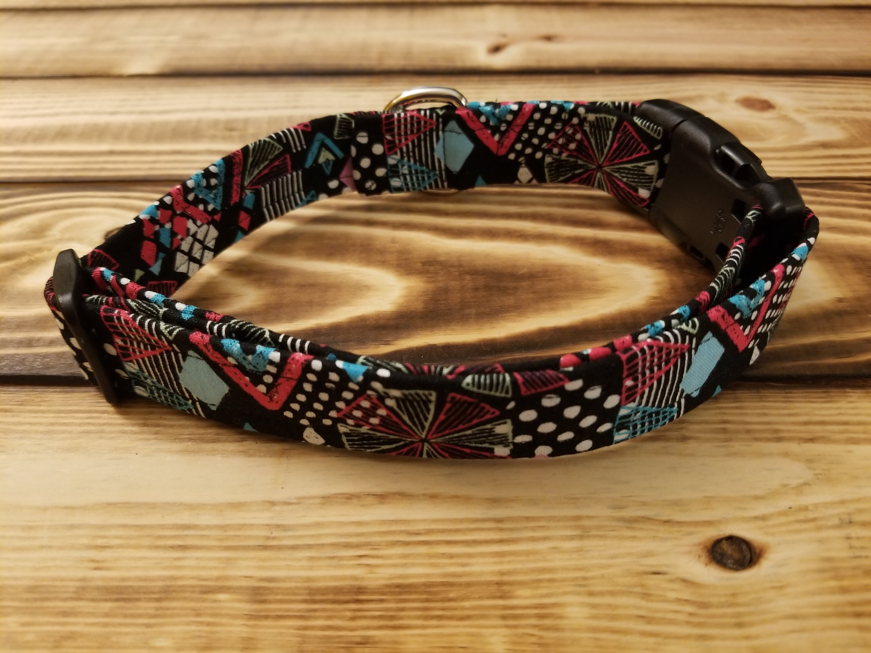 1325 80's Swag Dog Collar 1 Width, Pet Accessory, Fabric Collar, Pet