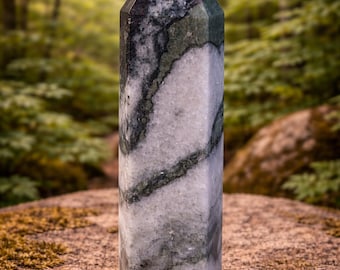 Agate Tower, 10.35oz  5" Tall, Beautiful Tower, Home Decor