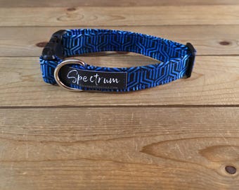 11"-22" Spectrum Dog Collar 1" Width, Pet Wear, Small, Medium, Large Dog Collar, Colorful, Fun, Vibrant, Spectrum Collar
