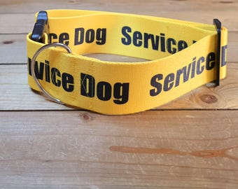 14"-28" Dog Collar 2" Width, Pet Collar, Medium, Large, XL Dog Collar, Service Dog, Patterned Webbing