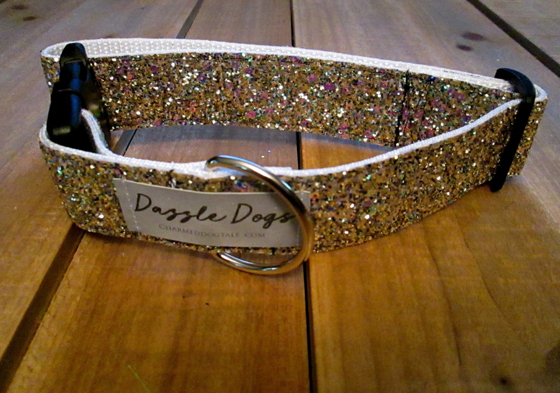 1325 Glitz & Glam Dazzle Dog Collar Set 1.5 Width Collar 6ft Leash, Bling Collar, Sparkle