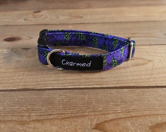 9"-18" Dog Collar 3/4" Width, Pet Collar, Small Dog Collar, Medium, Boy Dog Collar, Summer Vibes, Lightening Bolts