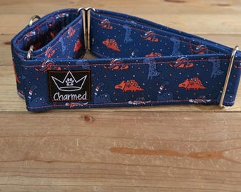 15"-28" Martingale Collar 2" Width, Pet Collar, Medium, Large, XL Dog Collar, 4th of July, Patriotic, Red White & Blue, Martingale Collar