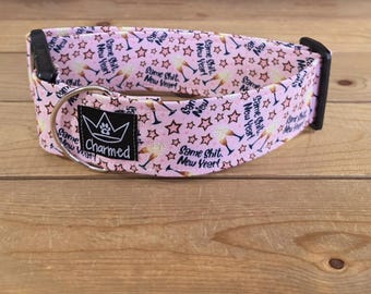 14"-28" EXPLICIT New Years Dog Collar 2" Width, Pet Collar, Large, Medium, XL Dog Collar, Holiday Collar, Party, Same Shit New Year