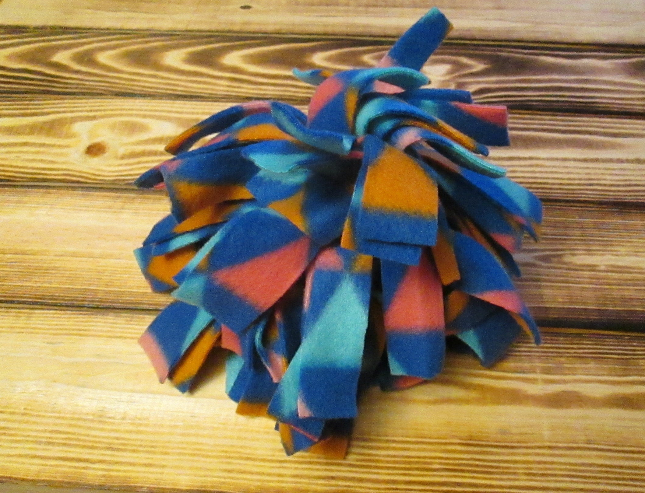 Homemade fleece dog best sale toys