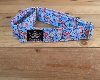 14"-27" Martingale Collar 1.5" Width, Pet Collar, Medium, Large, XL Dog Collar, 4th of July, Patriotic, Red White & Blue, Martingale Collar