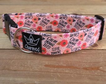 13"-26" Swear Dog Collar 1.5" Width, Medium, Large, XL, Swear Dog Collar, Naughty Collar, Funny, Explicit, Calm Your Tits