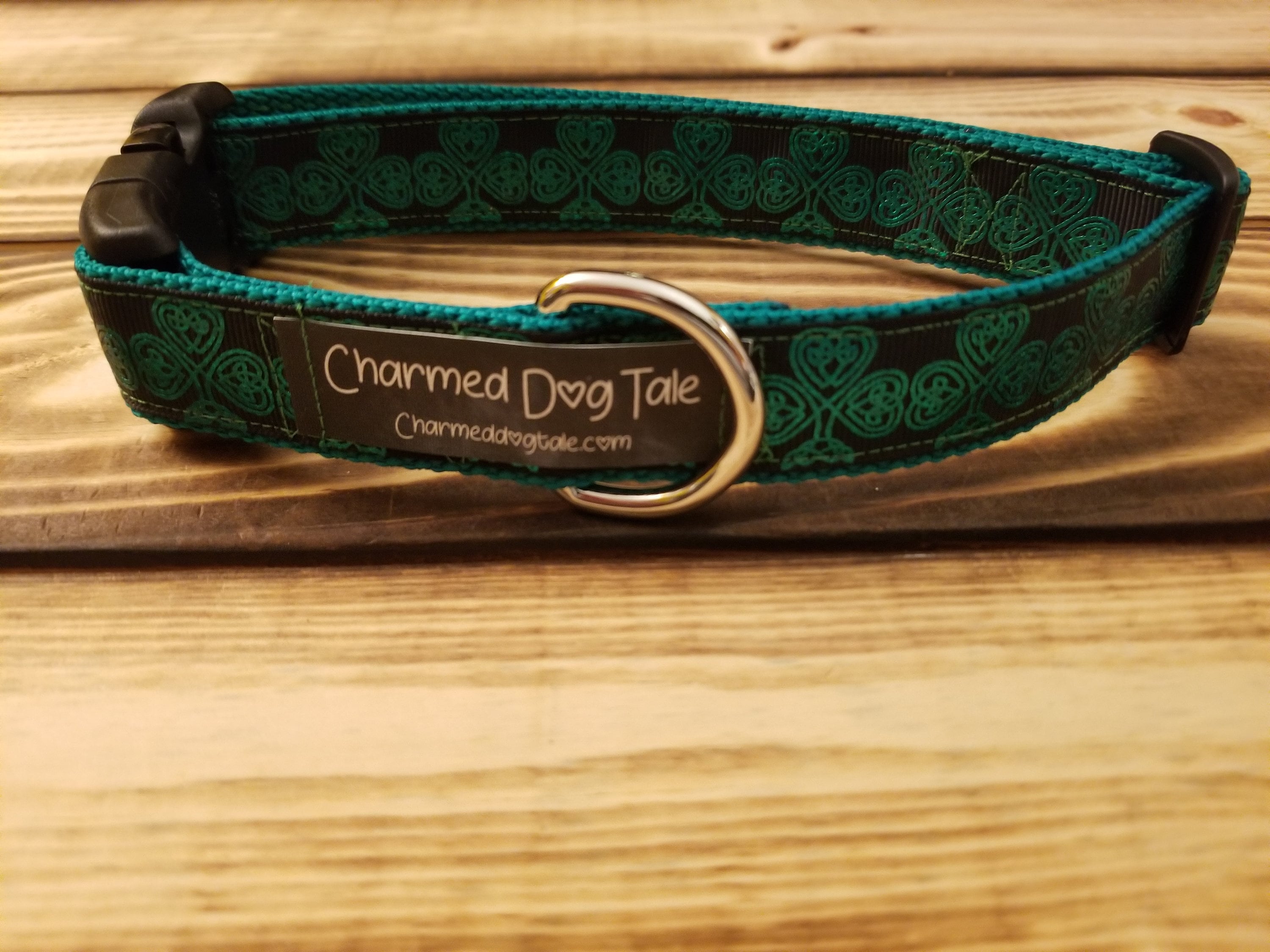 1224 Ribbon Dog Collar 1 width, Pet Collar, Fabric Collar, Pet