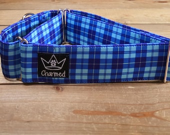 14"-26" Martingale Collar 2" Width, Pet Collar, Medium, Large, XL, Martingale Collar, Plaid Dog Collar, Dapper Dog