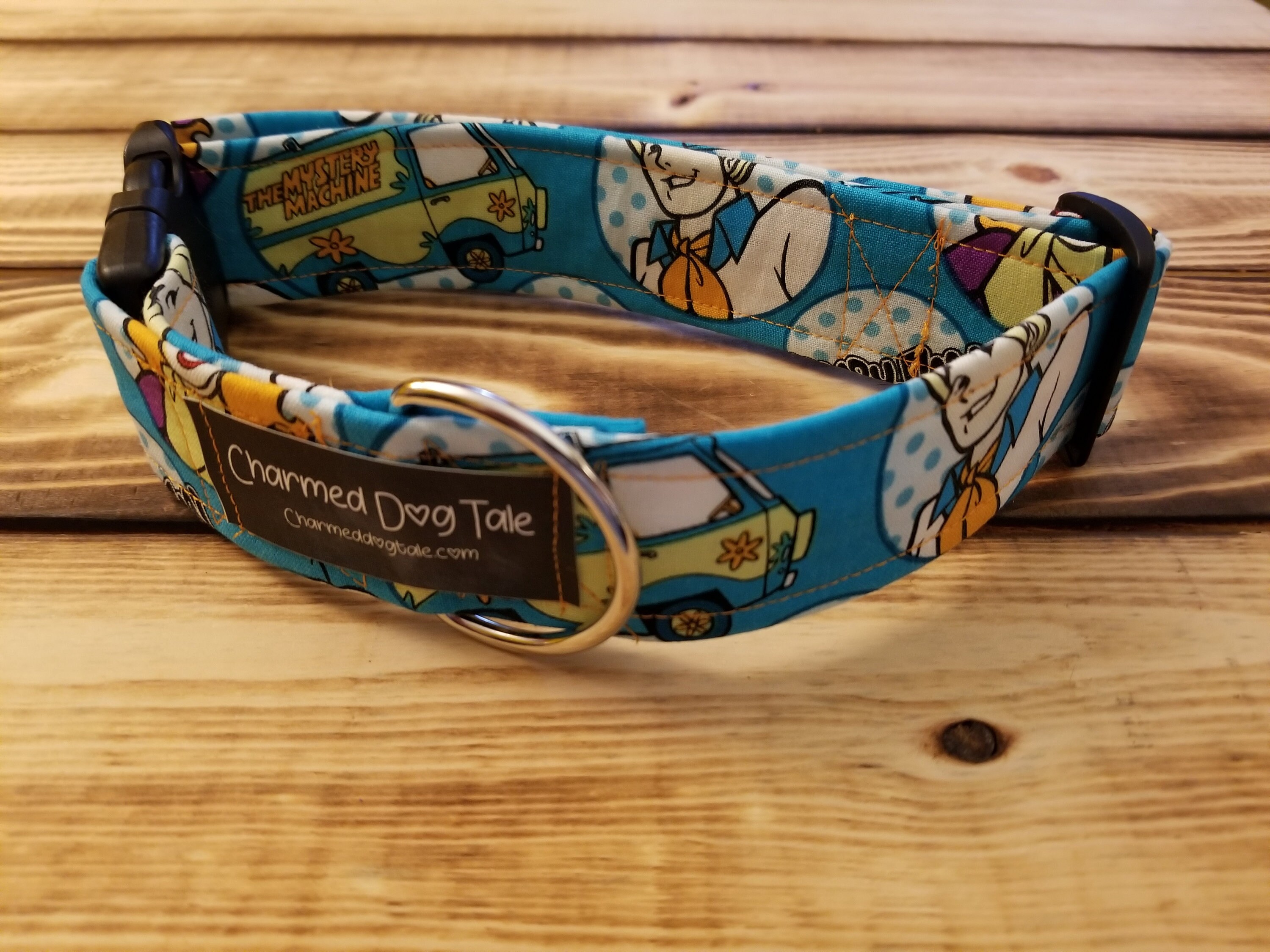 1426 Sccoby Dog Collar 1.5 Width, Fabric Collar, Pet Collar, Small Dog