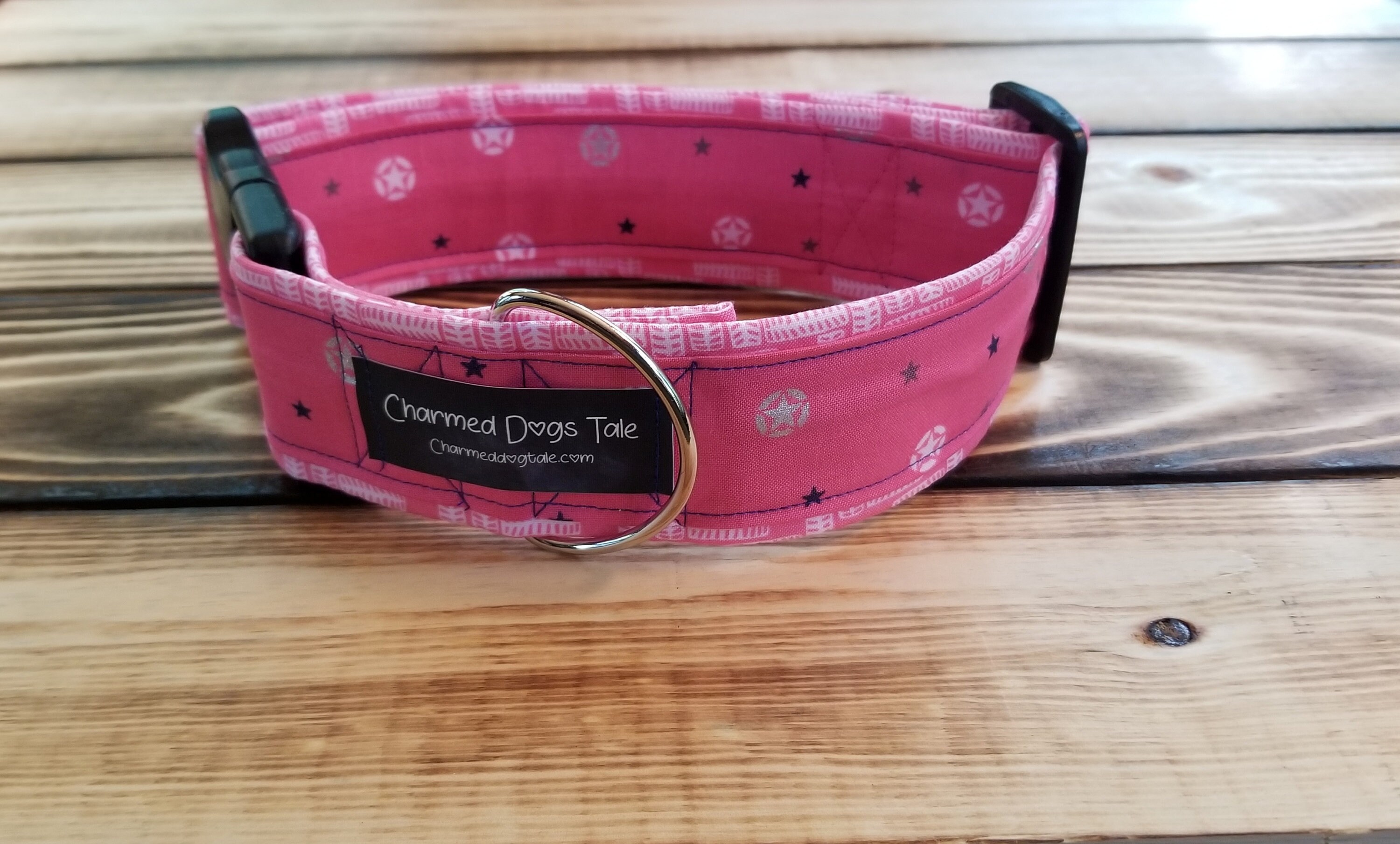 1428 Beep Beep Dog Collar 2 width, Fabric Dog Collar, Pet Collar
