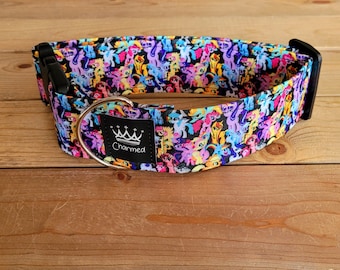 14"-28" 80's Throwback Dog Collar 2" Width, Pet Collar, Small, Medium, Large, XL, 80's Dog, Cartoons Collar, Limited Edition