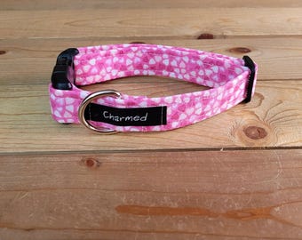 10"-20" Valentine's Day Dog Collar 1" Width, Pet Collar, Small, Medium, Large, Collar, Holiday Collar, Doggy Love Collar, Woof You