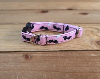 6"-12" Halloween Dog Collar 1/2" Width, Small, Tiny, Little Dog, Halloween, Holiday Martingale, Tricky or Treat, Spooky Dog, Ghost, Pumpkins