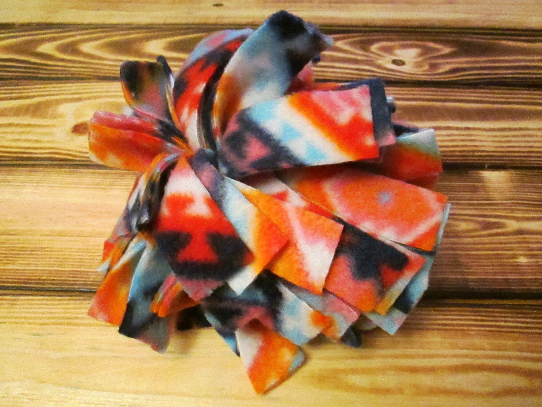 8 Pawsome Pom, Fleece, Dog Toy, Fleece Dog Toy, Fleece Fringe, Puppy