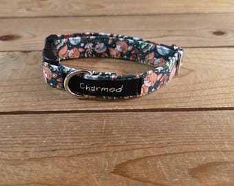 9"-18" Christmas Dog Collar 3/4" Width, Pet Collar, XS, Small, Medium, Dog Collar, Holiday Collar, Side Release Buckle, Santa, Lights, Tree