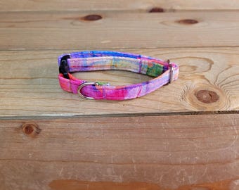 5.5"-10" Breakaway Collar 3/8" Width, Pet Collar, XS, Small, Cat, Tiny Collar, Kittens, Teacup, Breakaway Collar, Colorful