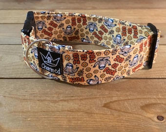 14"-28" Swear Dog Collar 2" Width, Small, Medium, Large, XL, Zen As Fuck, Naughty Dog Collar, Explicit, Funny Dog Collar, Sloth
