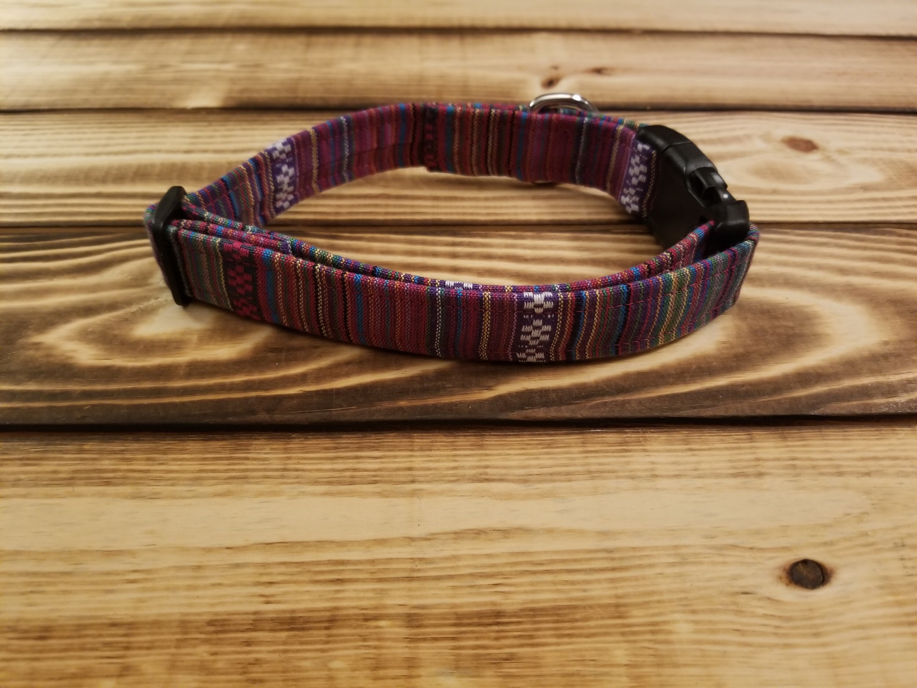 1324 Boho Baja WOVEN Dog Collar 1 Width, Pet Accessory, Woven Fabric
