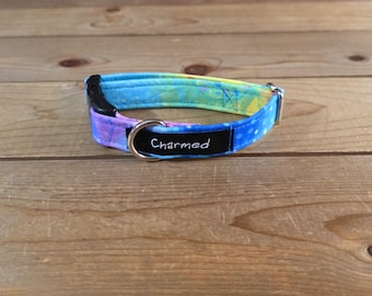 8"-16" Spectrum Dog Collar 3/4" Width, Pet Wear, Small, Medium, Dog Collar, Colorful, Fun, Vibrant, Spectrum