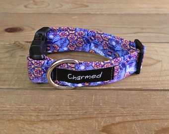 PETITE 9"-16" Dog Collar 1" Width, Pet Collar, Small, Fun Dog Collar, Bee Dog Collar, Honeycomb, Buckle Dog Collar, Summer Dog Collar
