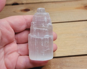 3.65oz Selenite Tower, Crystal, Selenite, Crystal Tower, Free Shipping