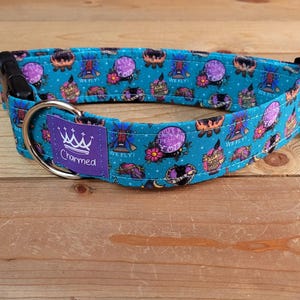 13"-26" Halloween Dog Collar 1.5" Width, Pet Collar, Holiday Collar, Scary Dog Collar, Medium, Large, Seasonal Dog Collar, Halloween