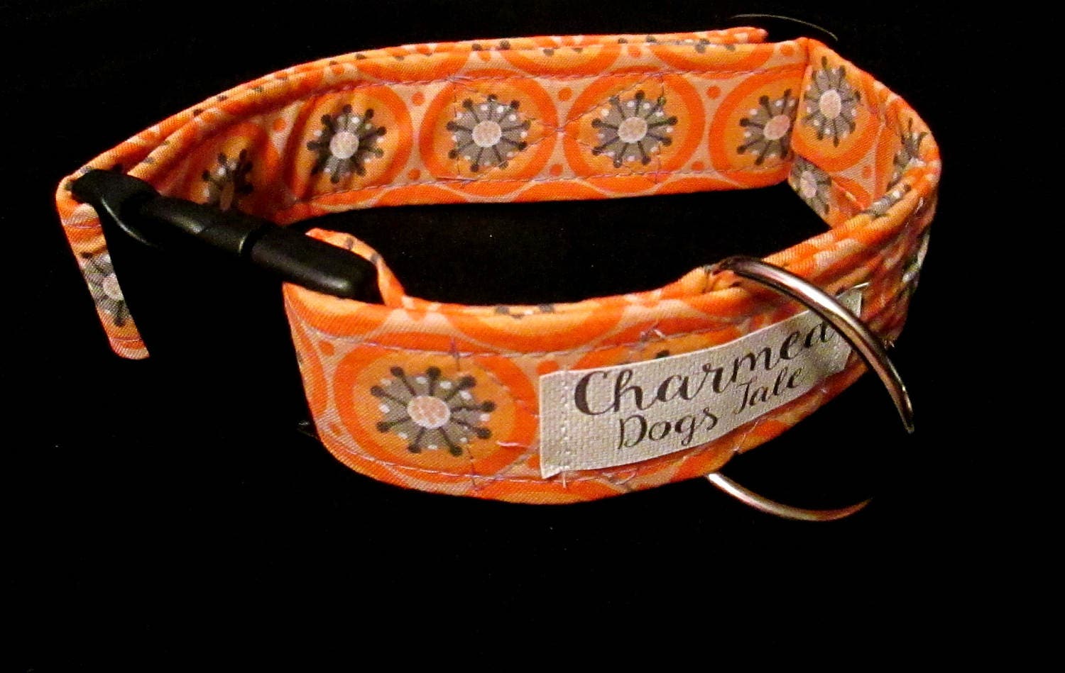 1525 Funky Town Dog Collar 1.5 Width, Handmade Dog Collar, Swanky, Pet