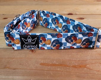 14"-27" Valentine's Day Martingale Collar 1.5" Width, Pet Collar, Medium, Large, Dog Collar, Holiday Collar, Love Martingale, Woof You