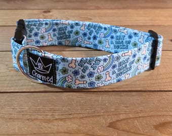 13"-26" Swear Dog Collar 1.5" Width, Small, Medium, Large, XL, Eat A Bag Of Dicks, Naughty Dog Collar, Explicit, Funny Dog Collar