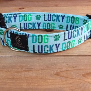 13"-26" St. Patrick's Day Collar 1.5" Width, Pet Collar, Small, Medium, Large Collar, XL, Lucky Dog, Holiday Collar, Kiss Me, Irish