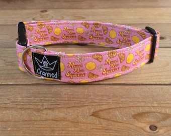 13"-26" Dog Collar 1.5" Width, Neon Collar, Medium, Large, XL, Summer Collar, Buckle Dog Collar, Momma's Main Squeeze