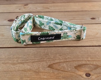 10"-22" Martingale Collar 1" Width, Pet Collar, Medium, Large, Frog Collar, Colorful, Fun Collar, Silly Froggy, Boy