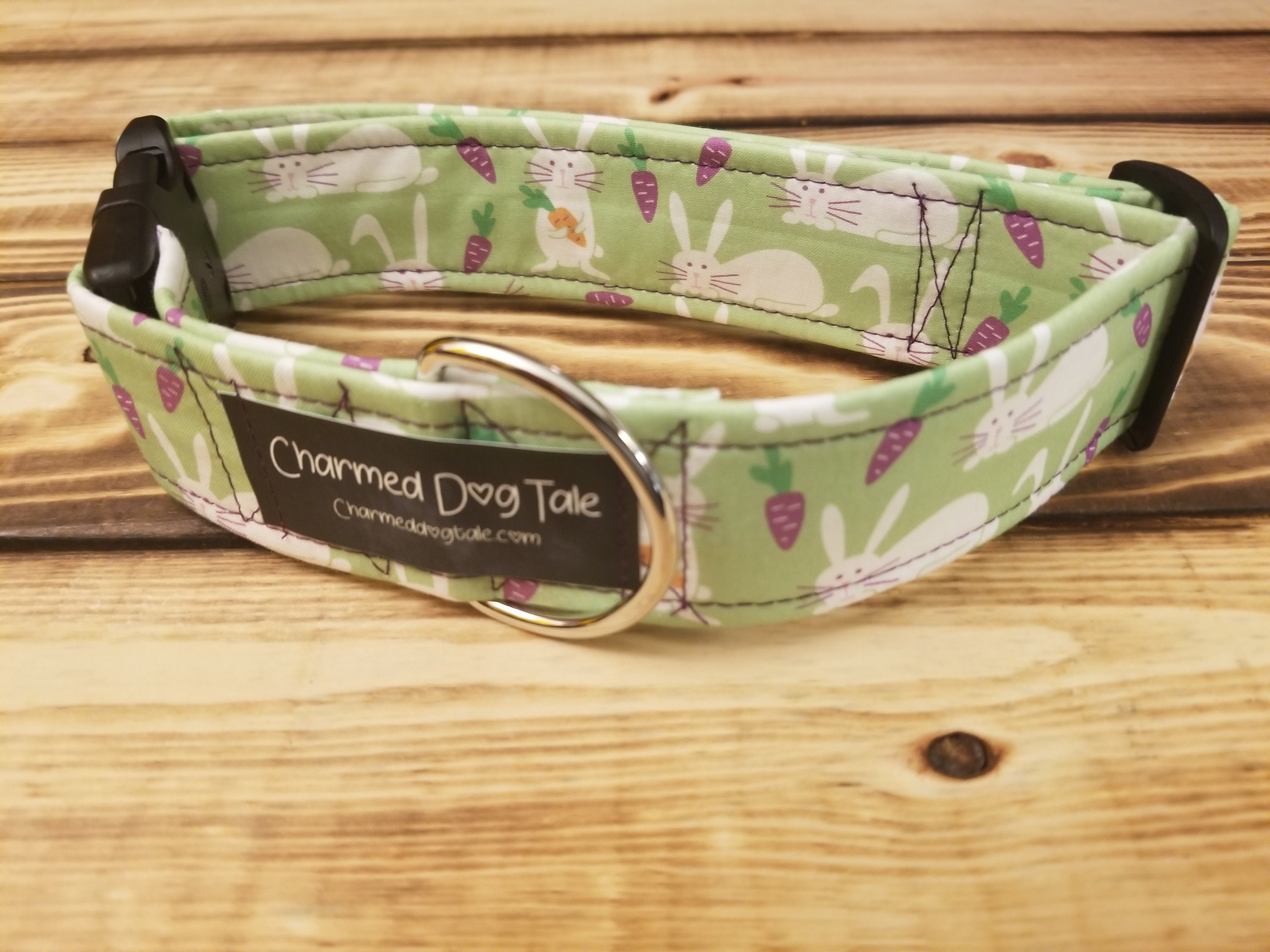 1426 Easter Dog Collar 1.5 Width, Pet Collar, Medium, Large, Dog