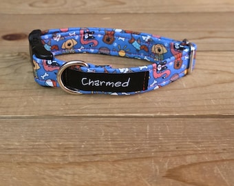 9"-18" Dog Collar 3/4" Width, Pet Collar, Medium, Small, Little Dog Collar, Swimming Dogs, Dogs of Summer, Beach Dog, Buckle Collar