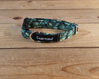 9"-18" St. Patrick's Day Dog Collar 3/4" Width, Pet Collar, Medium, Small Dog Collar, Holiday Collar, Lucky, Pot of Gold, Clover