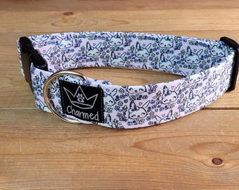 13"-26" Easter Dog Collar 1.5" Width, Pet Collar, Medium, Large Collar, XL, Easter, Spring Collar, Holiday Dog Collar, Side Release Buckle