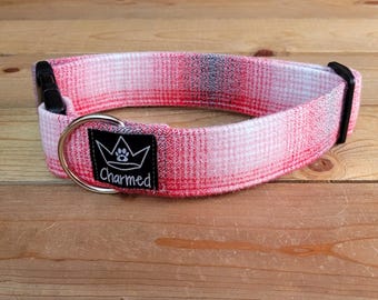 13"-26" Fido's Flannel Dog Collar 1.5" Width, Pet Collar, Small, Medium, Large, XL, Dog Collar, Mammoth Flannel, Warm Collar, Plaid