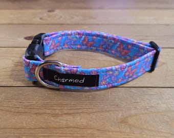 11"-21" Dog Collar 1" Width, Pet Collar, Medium, Large, XL, Fun Dog Collar, Butterfly Dog Collar, Girly Collar, Buckle Collar, Flutterby