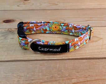 9"-18" Dog Collar 3/4" Width, Pet Collar, Medium, Small, Little Dog Collar, Scooby, Cartoon Dog, Summer, Polaroid