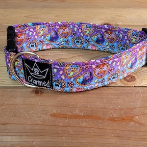 13"-26" Dog Collar 1.5" Width, Pet Collar, Small, Medium, Large Collar, Inside Out, Movie Dog Collar, Cartoon Collar